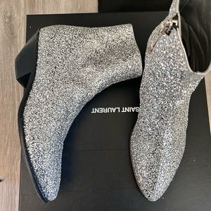 Saint Laurent Glitter Boots